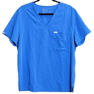 FIGS Technical Collection Catarina One-Pocket Scrub Top Size XL Cobalt blue